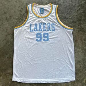 Los Angeles Lakers #99 Jersey White and Blue